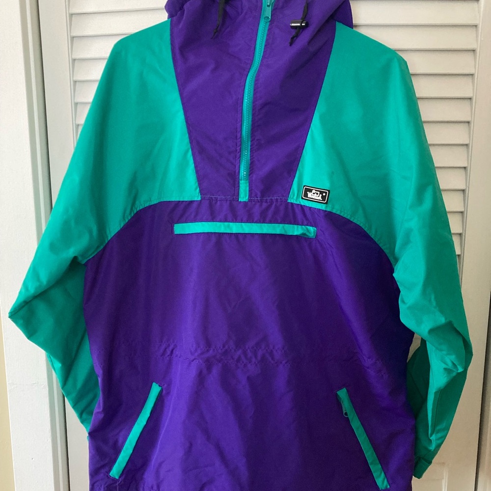 Woolrich Womens Teal and Purple Anorak Jacket